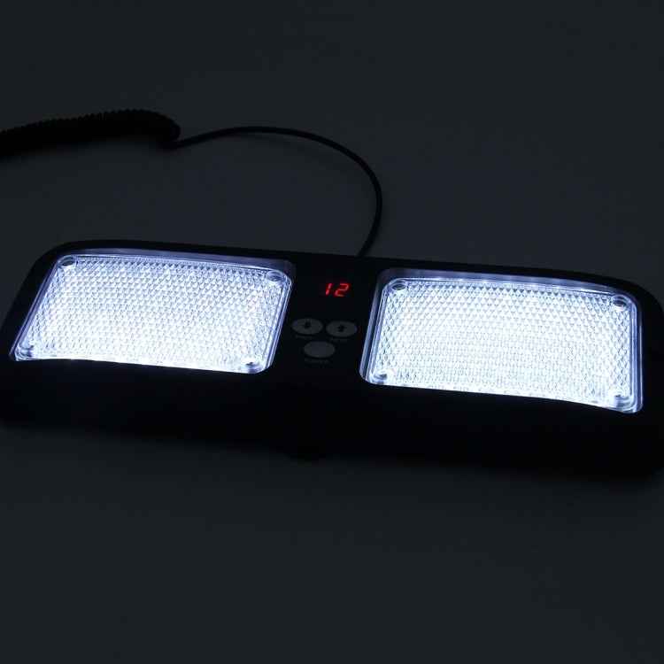 High qulaity DC 12V,9W LED Waterproof Car Sunshade White Light Warning Lights Strobe Emergency Lights Flashing Light with 12 Kinds Flash Patterns