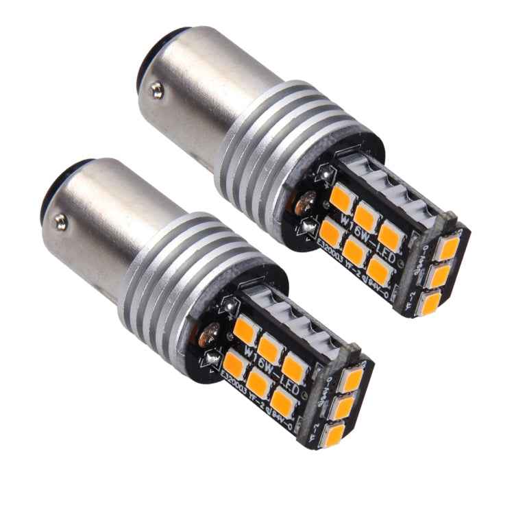 2 PCS 1157/BAY15D 3W 15 SMD-3528-LEDs Car Turn Light, DC 12V