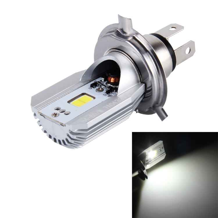 H4 12W 800lm 6000K COB LEDs Motorcycle Headlight Lamp, DC 6-80V