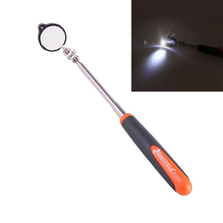 Retractable Vehicle Car Chassis Telescoping Inspection Mirror with 1 PCS 3mm LED Light, Mirror Diameter: 32mm, Max Expanding Length: 905mm, Diameter: 32mm, Max Expanding Length: 905mm