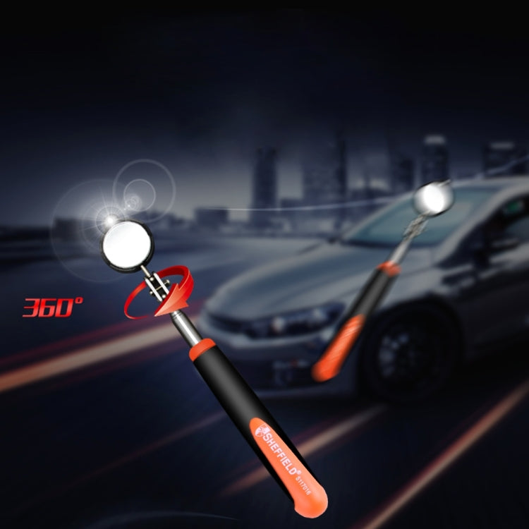 Retractable Vehicle Car Chassis Telescoping Inspection Mirror with 1 PCS 3mm LED Light, Mirror Diameter: 32mm, Max Expanding Length: 905mm, Diameter: 32mm, Max Expanding Length: 905mm