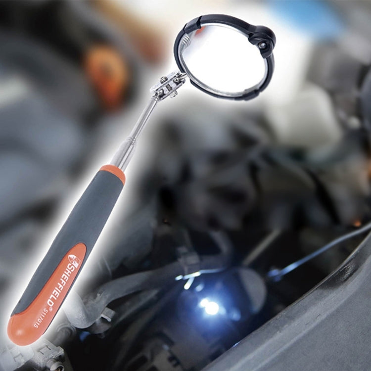 Retractable Vehicle Car Chassis Telescoping Inspection Mirror with 1 PCS 3mm LED Light, Mirror Diameter: 32mm, Max Expanding Length: 905mm, Diameter: 32mm, Max Expanding Length: 905mm