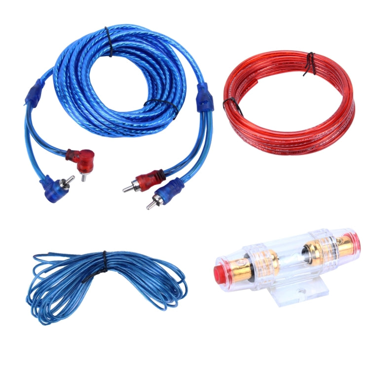 YH-128 1200W Car Amplifier Audio Power Cable Subwoofer Wiring Installation Kit with High Performance RCA Interconnect, Car Amplifier Audio Power Cable