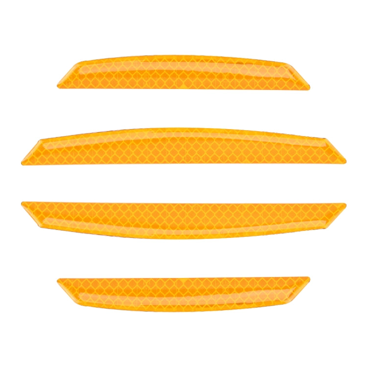 4 PCS Universal Car Door Anti-collision Strip Protection Guards Trims Stickers, 4 PCS