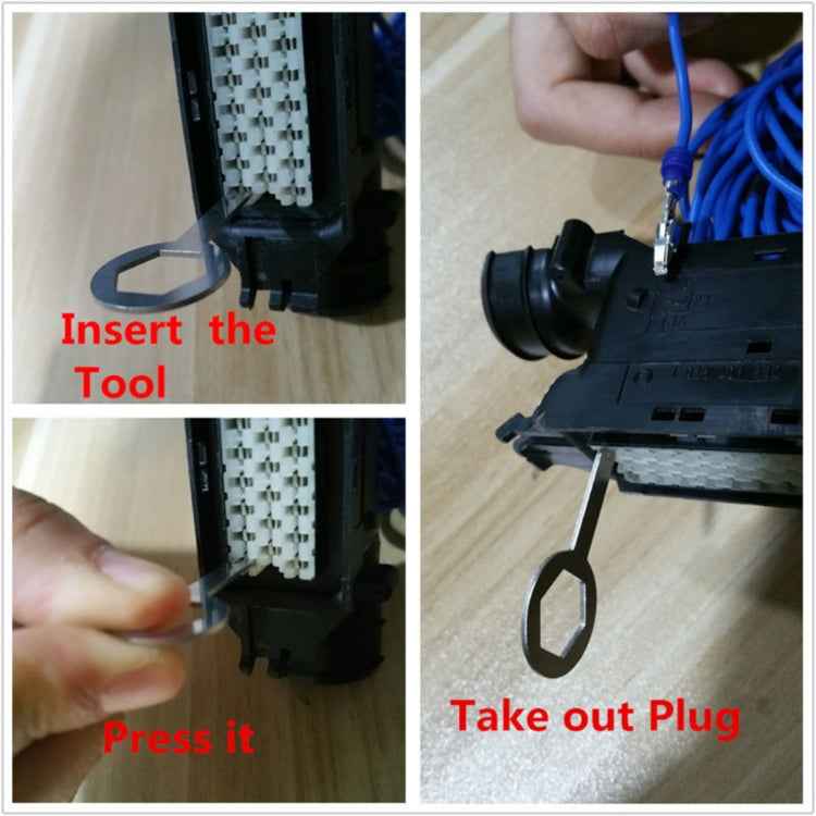 3 PCS Auto Car Rubberized Plug Circuit Board Wire Harness Terminal Extraction Pick Connector Crimp Pin Back Needle Remove Tool