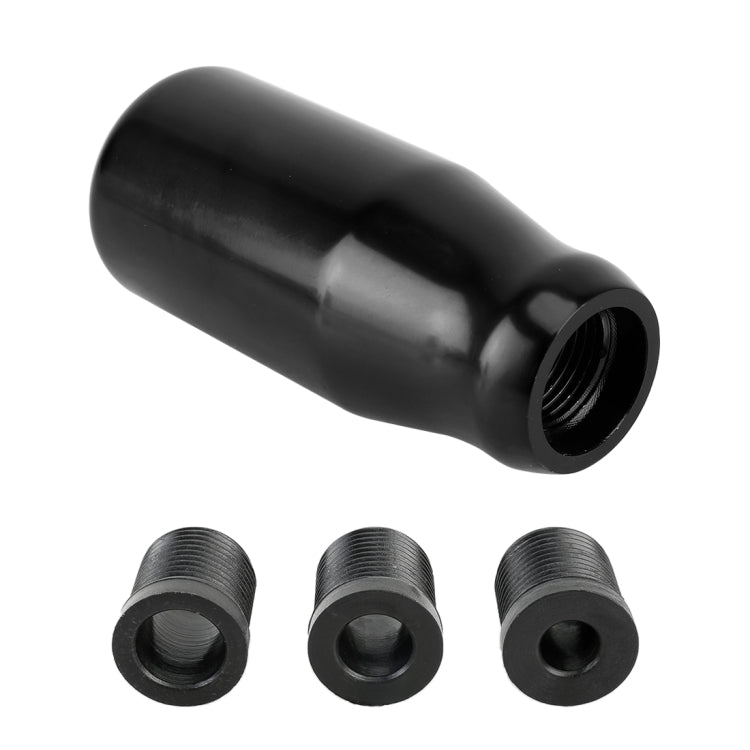 Universal Car Modified Gear Shift Knob Solid Color Smooth Auto Transmission Shift Lever Knob with Three Rubber Covers