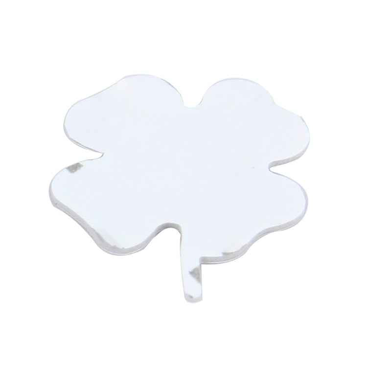 Four Leaf Clover Herb Luck Symbol Badge Emblem Labeling Sticker Styling Car Dashboard Decoration, Size: 7.5*6cm