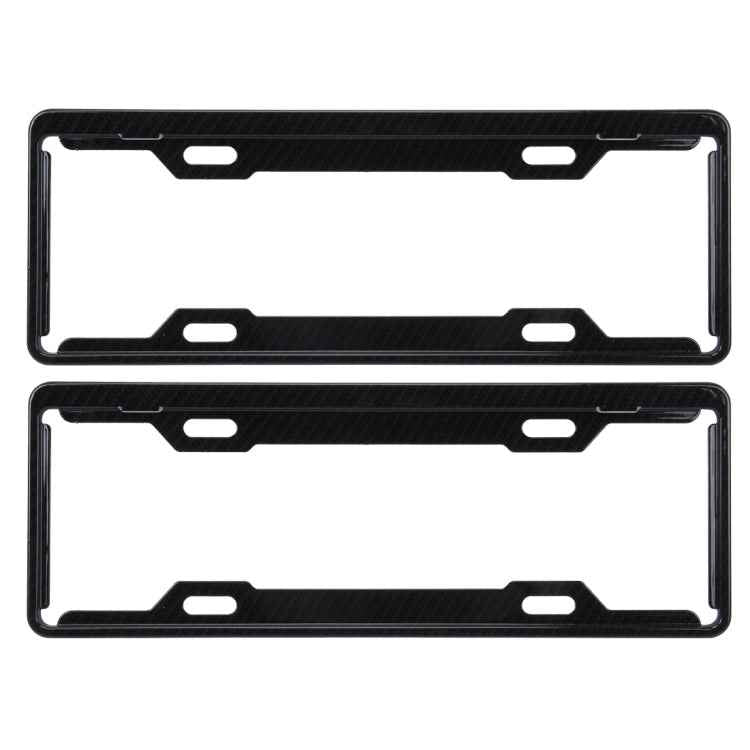 2 PCS Carbon Lead License Plate Frame Simple and Beautiful Car License Plate Frame Holder Universal License Plate Holder