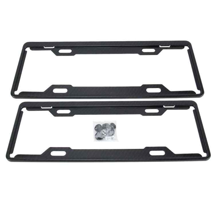 2 PCS Carbon Lead License Plate Frame Simple and Beautiful Car License Plate Frame Holder Universal License Plate Holder