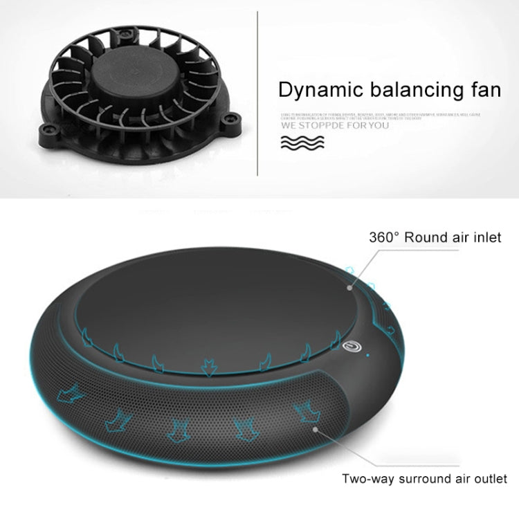 CARZOR Z1 2W USB Car Air Purifier Negative Ions Air Cleaner, (Black), (White)