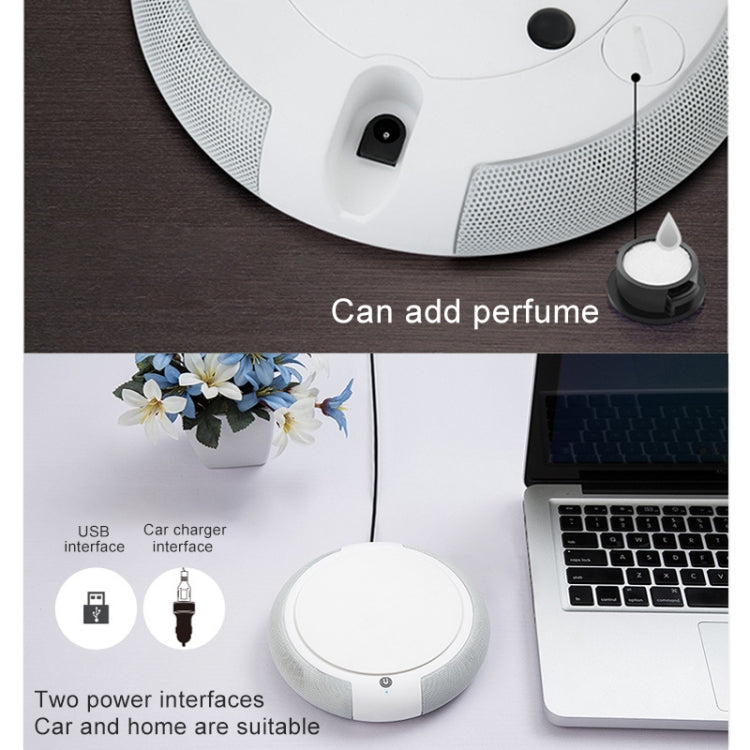 CARZOR Z1 2W USB Car Air Purifier Negative Ions Air Cleaner, (Black), (White)