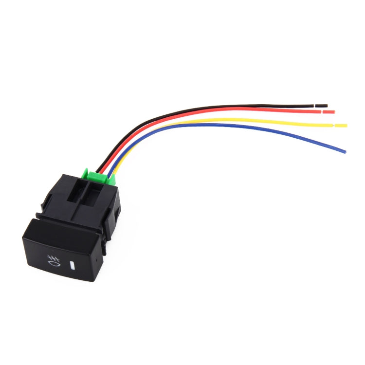 Car Fog Light 5 Pin On-Off Button Switch with Cable for Honda Fit, with Cable