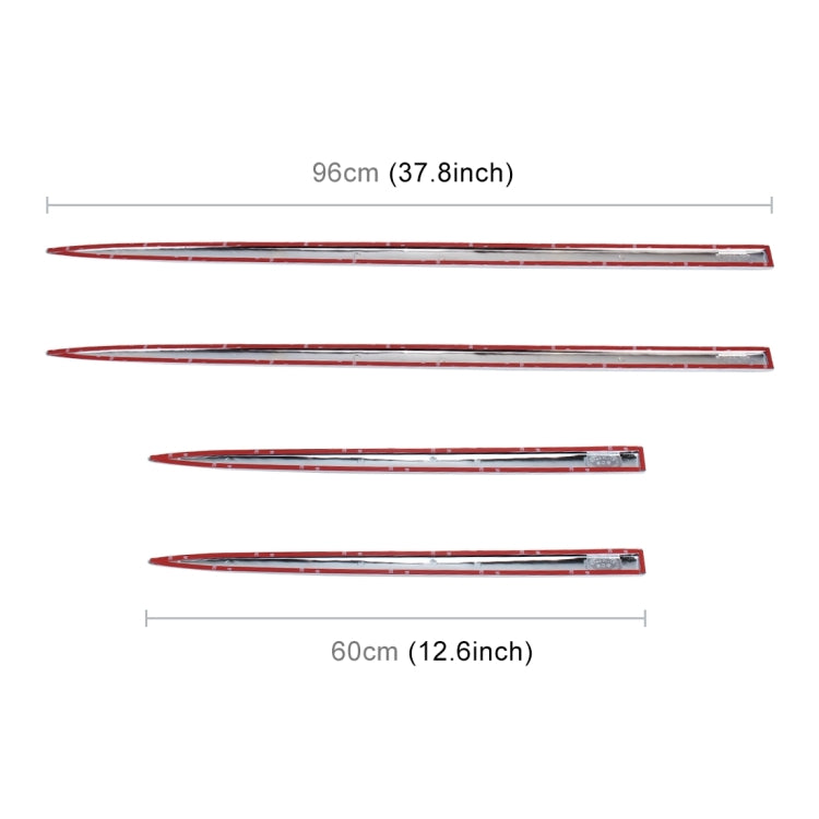 4 PCS Universal Car Door Anti-collision Strip Protection Guards, Door Anti-collision Strip