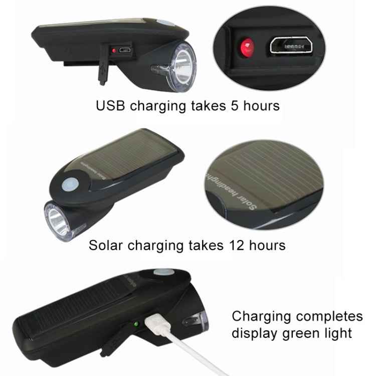 3W 240LM USB Solar Energy Motorcycle / Bicycle Front Light
