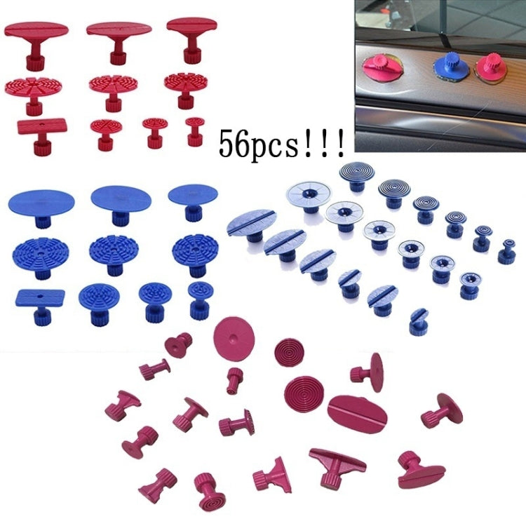 56 in 1 Auto PDR Plastic Ding Glue Tabs Paintless Dent Removal Car Repair Tools Kits Glue Puller Sets Tabs PDR Tools