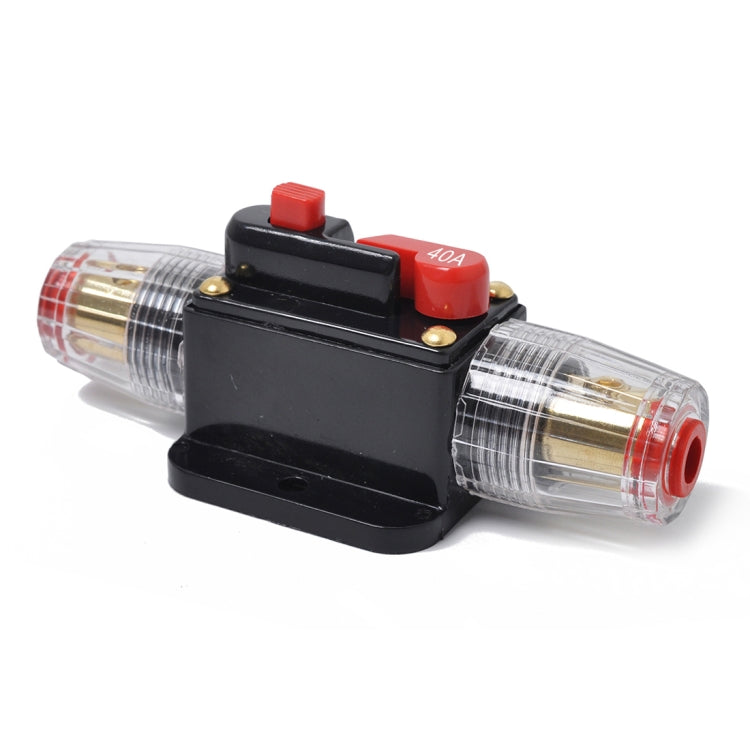 DC 12-24V Car Circuit Breaker Stereo Audio Fuse Holder Insurance 40A Fuse, 40A