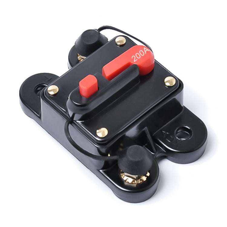 200A DC 12-24V Car Audio Stereo Circuit Breaker Automatic Reset Fuse Holder, 200A