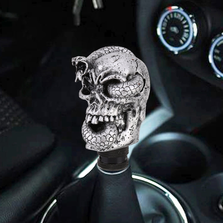 LX Tandy Creative Universal Car Snake Ghost Shaped Shifter Cover Manual Automatic Gear Shift Knob, Snake Ghost Shaped