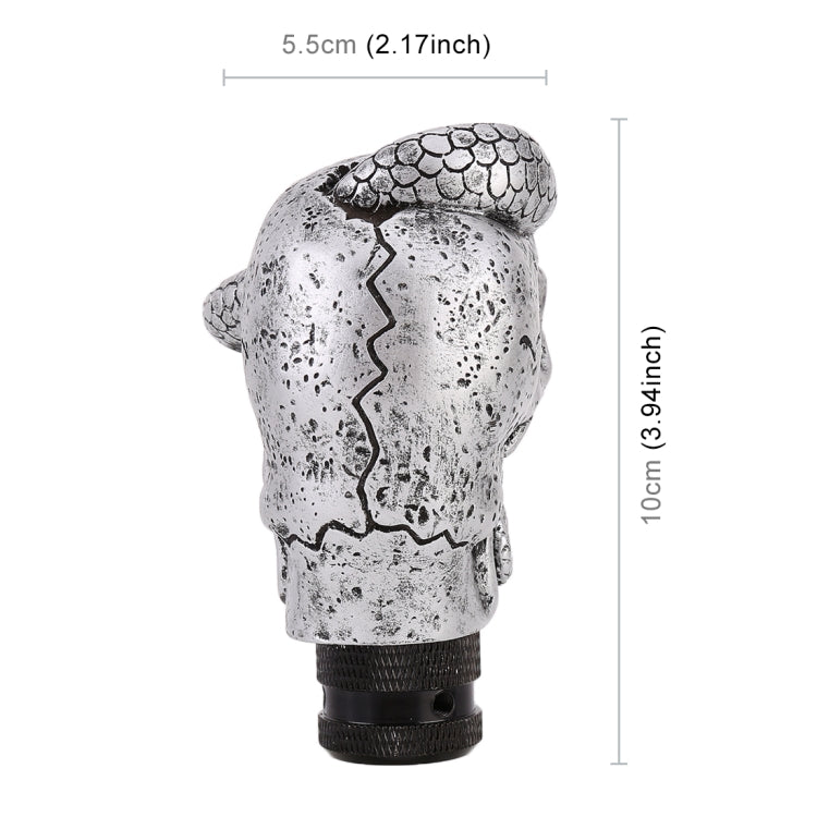 LX Tandy Creative Universal Car Snake Ghost Shaped Shifter Cover Manual Automatic Gear Shift Knob, Snake Ghost Shaped