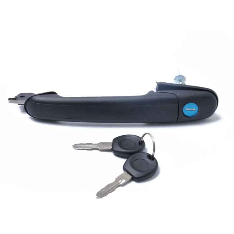 Car Front Door handle 6N0837207C, 66N0837207D + 2 Keys for Volkswagen Polo 1994-2001
