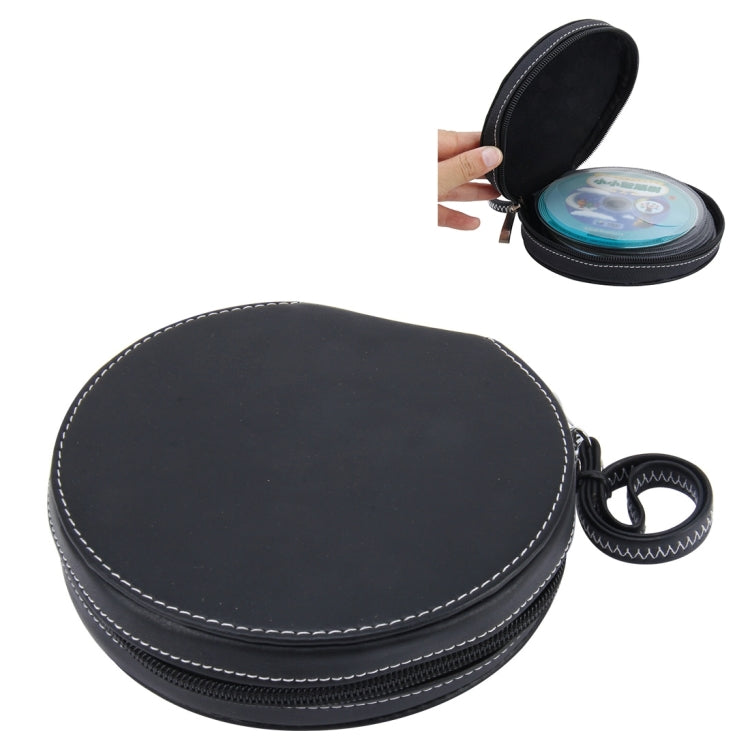20 CD Disc Storage Case Leather Bag Heavy Duty CD/ DVD Wallet for Car, Home, Office and Travel, 20pcs Disks