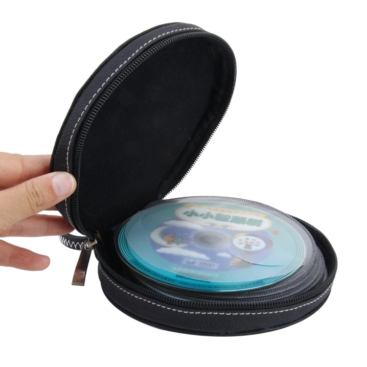 20 CD Disc Storage Case Leather Bag Heavy Duty CD/ DVD Wallet for Car, Home, Office and Travel, 20pcs Disks