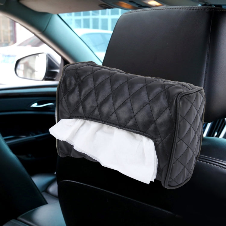 Car Auto Leather Sun Visor Backseat Hanger Tissue Box Paper Napkin Bag (Not Include Napkin), Not Include Napkin White, Not Include Napkin Black, Not Include Napkin Pink