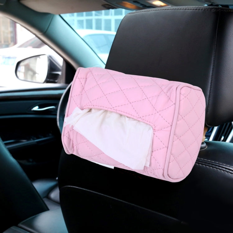 Car Auto Leather Sun Visor Backseat Hanger Tissue Box Paper Napkin Bag (Not Include Napkin), Not Include Napkin White, Not Include Napkin Black, Not Include Napkin Pink