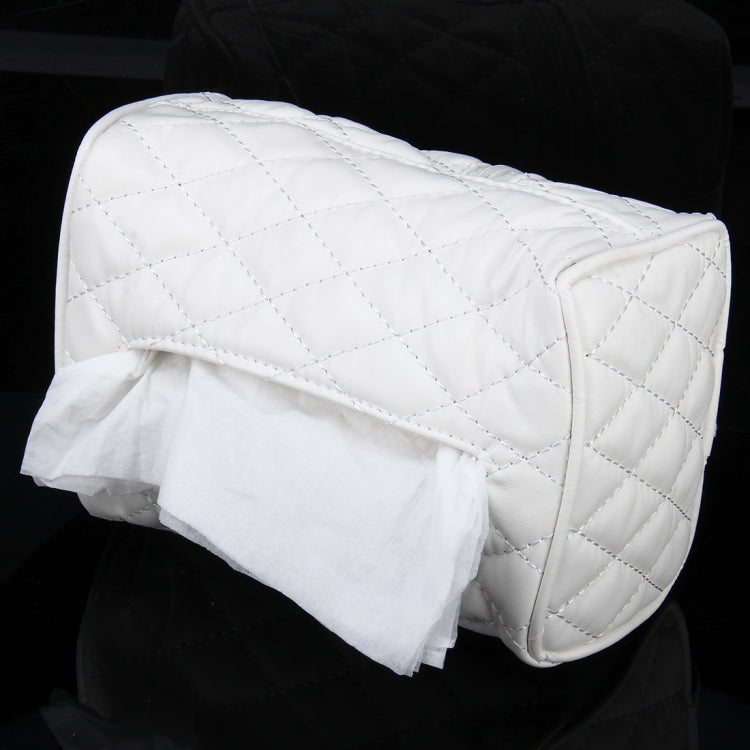 Car Auto Leather Sun Visor Backseat Hanger Tissue Box Paper Napkin Bag (Not Include Napkin), Not Include Napkin White, Not Include Napkin Black, Not Include Napkin Pink