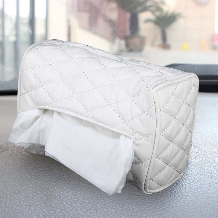 Car Auto Leather Sun Visor Backseat Hanger Tissue Box Paper Napkin Bag (Not Include Napkin), Not Include Napkin White, Not Include Napkin Black, Not Include Napkin Pink