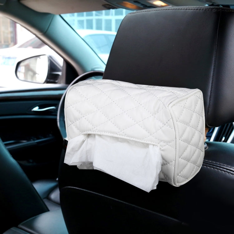 Car Auto Leather Sun Visor Backseat Hanger Tissue Box Paper Napkin Bag (Not Include Napkin), Not Include Napkin White, Not Include Napkin Black, Not Include Napkin Pink