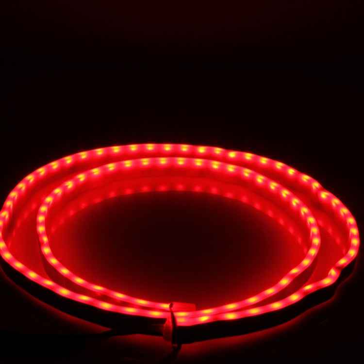 1.2m Car Auto Waterproof Universal Four Color Rear Flowing Light Tail Box Lights with Tail Light Controller, Ice Blue Light Driving Light, White Light Reversing Light, Red Light Brake Light, Yellow Light Turn Signal Light, LED Lamp Strip Tail Decoration