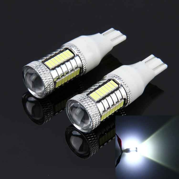 2 PCS T15 10W 650 LM 6000K Car Auto Brake Light Clearance Light Backup Light with 1 CREE Lamps and 32 SMD-4014 LED Lamps, DC 12V
