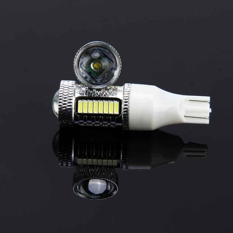 2 PCS T15 10W 650 LM 6000K Car Auto Brake Light Clearance Light Backup Light with 1 CREE Lamps and 32 SMD-4014 LED Lamps, DC 12V