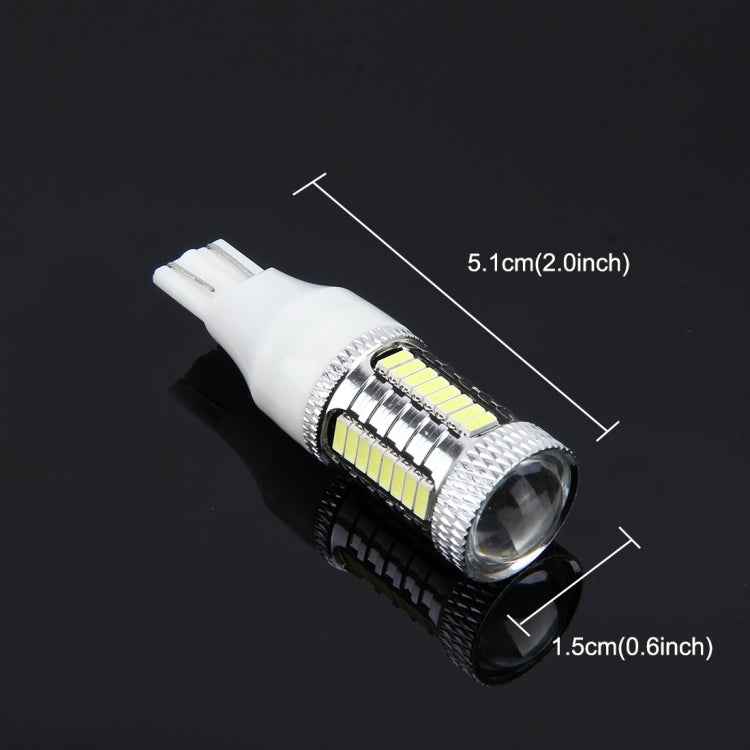 2 PCS T15 10W 650 LM 6000K Car Auto Brake Light Clearance Light Backup Light with 1 CREE Lamps and 32 SMD-4014 LED Lamps, DC 12V