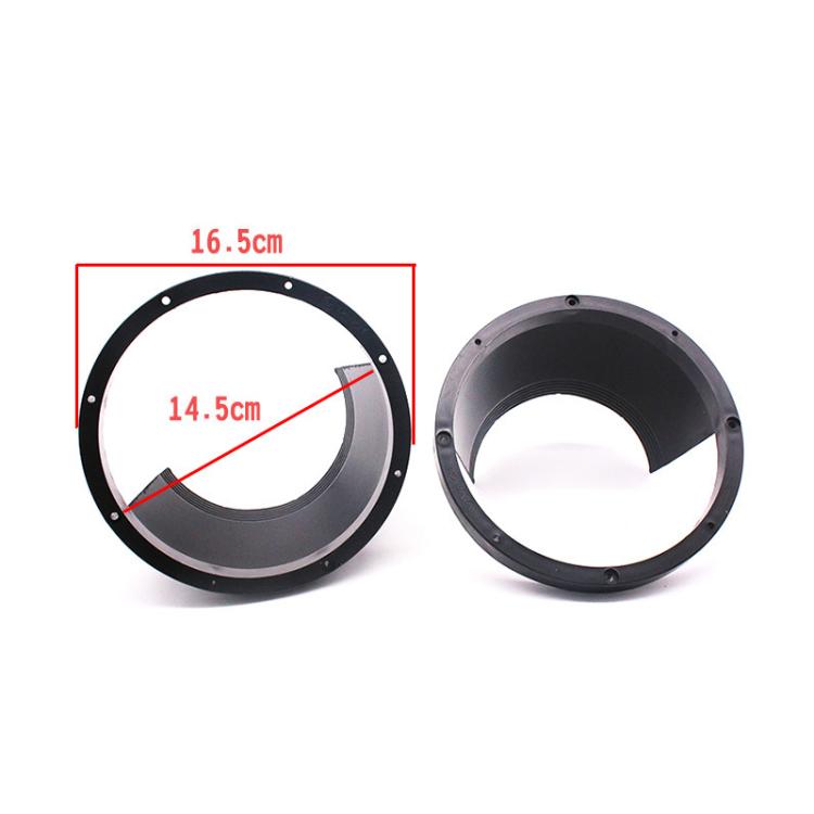 2 PCS 6.5 inch Car Auto Loudspeaker Plastic Waterproof Cover with Protective Cushion Pad, Inner Diameter: 14.5cm
