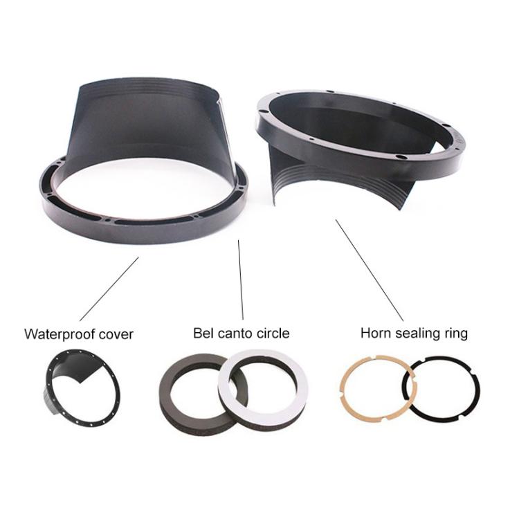 2 PCS 6.5 inch Car Auto Loudspeaker Plastic Waterproof Cover with Protective Cushion Pad, Inner Diameter: 14.5cm