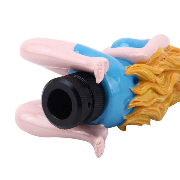 Universal Sexy Beauty Shape ABS Manual or Automatic Gear Shift Knob with Three Rubber Covers Fit for All Car