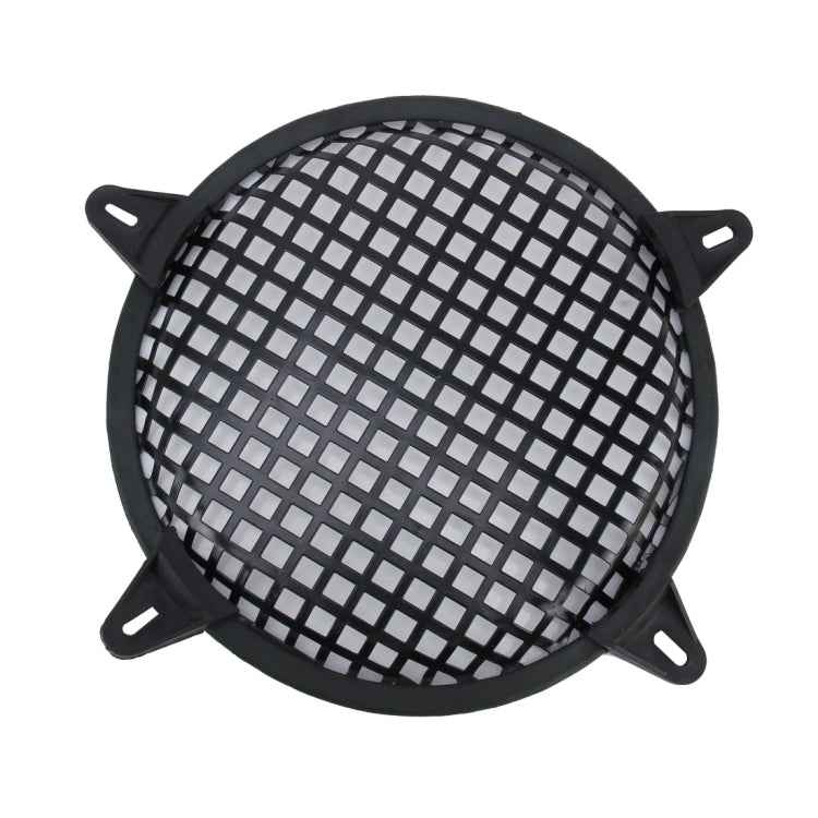 8 inch Car Auto Metal Mesh Black Square Hole Subwoofer Loudspeaker Protective Cover Mask Kit with Fixed Holder