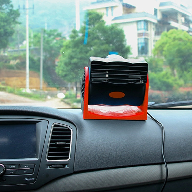 HX-T302 DC 24V 7W Portable Vehicle Cooling Fan Low Noise Silent Cooler Air Conditioner, 2 Speeds Adjustable, Random Color Delivery, HX-T302 24V