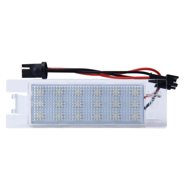 2 PCS License Plate Light with 24 SMD-3528 Lamps for Opel, For Opel