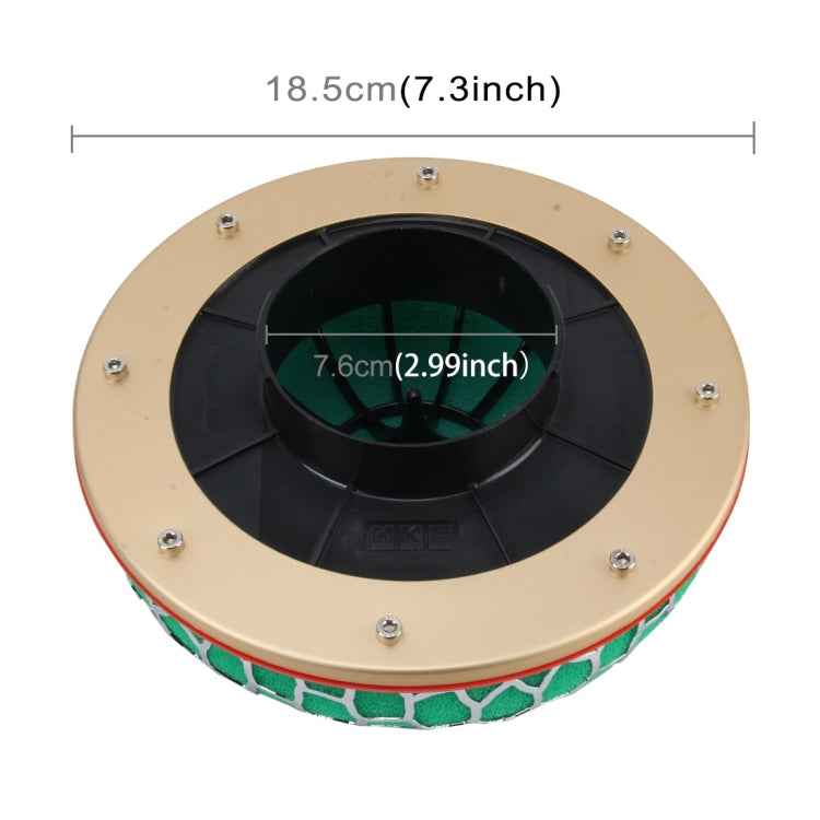 HKS 76mm Round Mushroom Super Power Car Cleaner Air Filter Flow Admission 3-layer Dry Filter Super Stealth Frame High Performance Air Induction Air Flow Filter