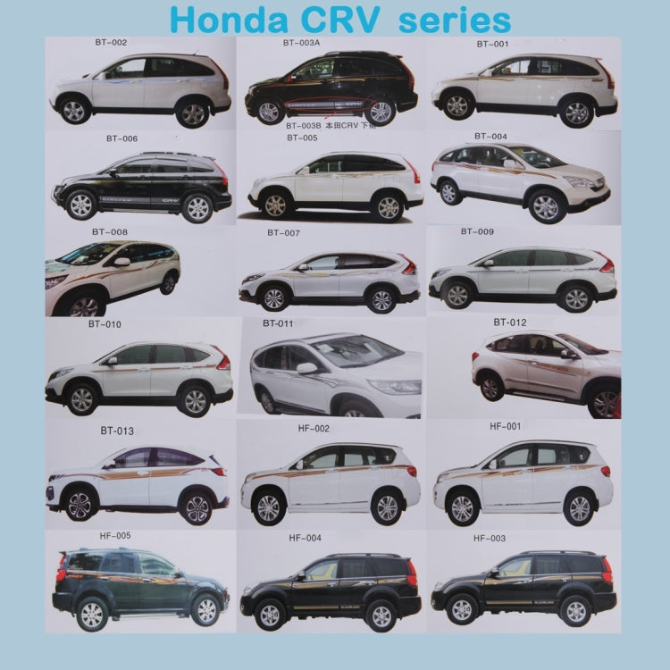 3 PCS SUV Body Decorative Strip Brand Car Streamline Shining Sticker For Honda CRV Nissarl X-Trail/Qashqai/Murano series, Strip Brand Car Streamline Shining Sticker