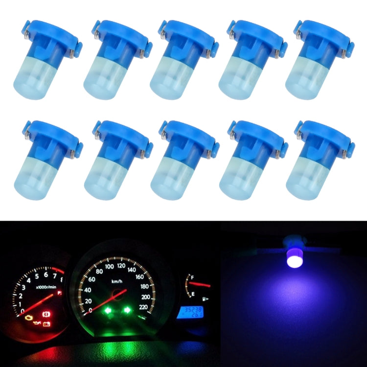 10 PCS 2W T3 Wedge Instrument Panel LED Light Dashboard Gauge Cluster Indicator Lamp Bulb, 2W T3, T3