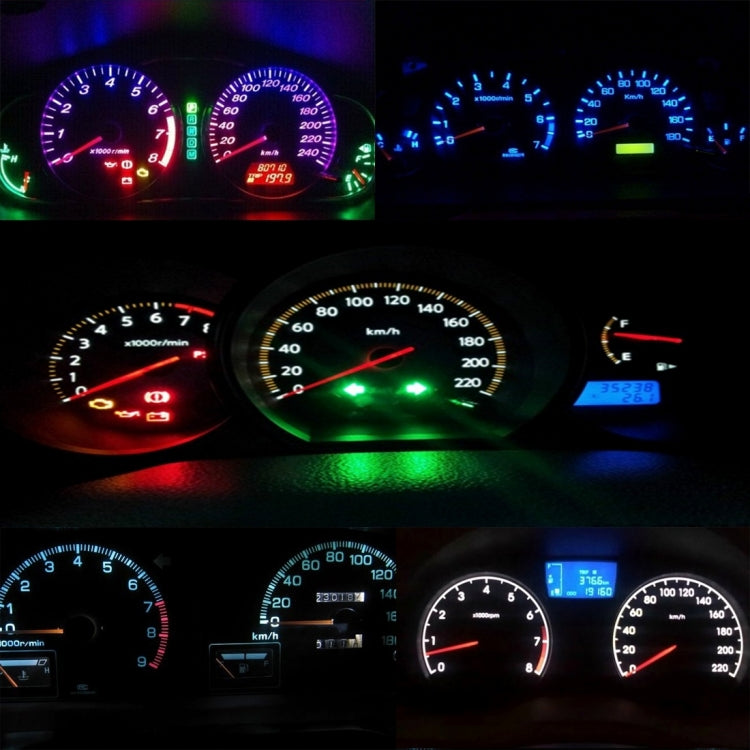10PCS 2W T4.2 Wedge Instrument Panel LED Light Dashboard Gauge Cluster Indicator Lamp Bulb, 2W T4.2, T4.2
