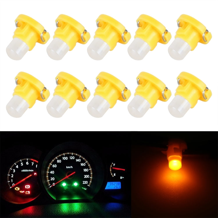 10PCS 2W T4.2 Wedge Instrument Panel LED Light Dashboard Gauge Cluster Indicator Lamp Bulb, 2W T4.2, T4.2