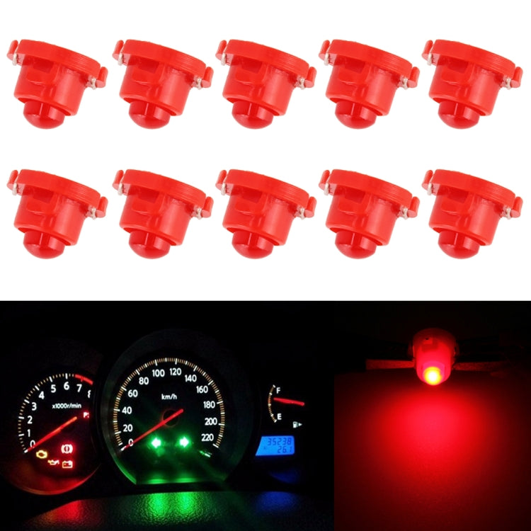 10PCS 2W T4.7 Wedge Instrument Panel LED Light Dashboard Gauge Cluster Indicator Lamp Bulb, 2W T4.7, 2W T4.7