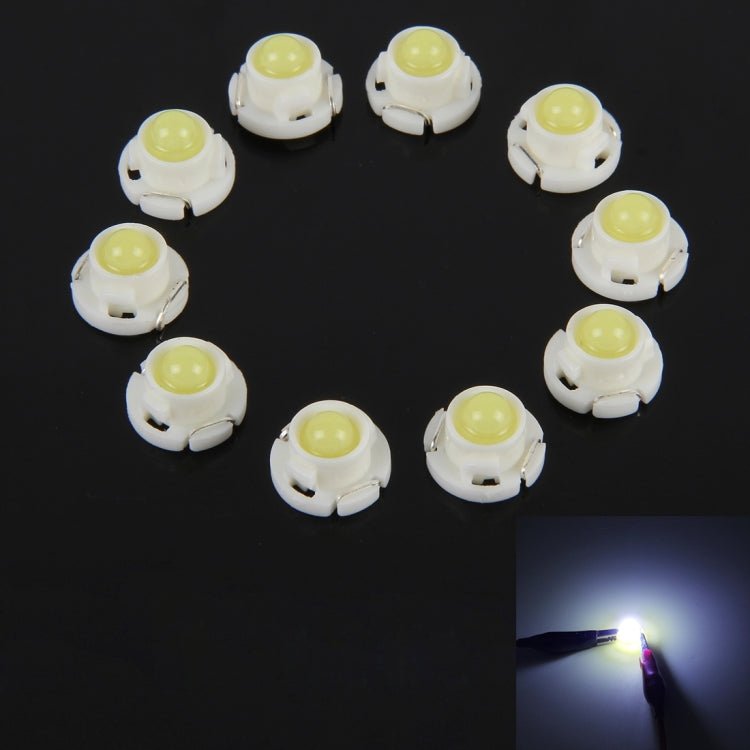 10PCS 2W T4.7 Wedge Instrument Panel LED Light Dashboard Gauge Cluster Indicator Lamp Bulb, 2W T4.7, 2W T4.7