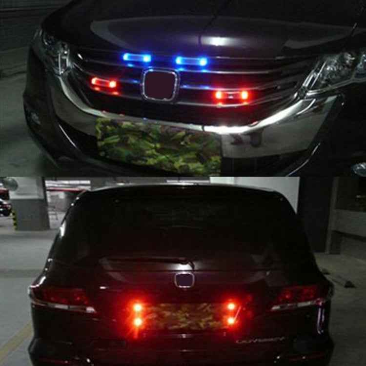 Car Styling Solar Warning Flash LED Anti-collision Decorative Light
