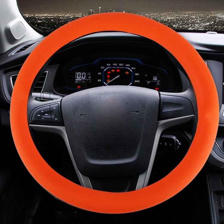 Crocodile Texture Universal Rubber Car Steering Wheel Cover For 34-48cm Wheel